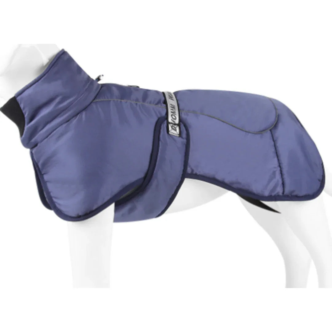 Waterdichte Winterjas Voor Grote Honden Warm Gewatteerd Reflecterend Volledige Dekking Machinewasbaar - Ruffy