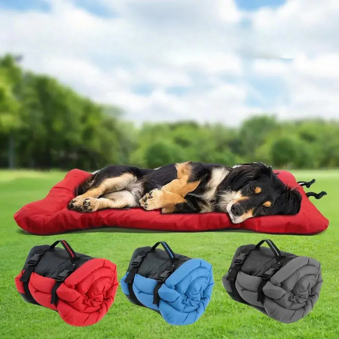 Opvouwbaar Waterdicht Hondenbed Draagbaar en Pluche Comfort voor Reizen en Buitenavonturen - Ruffy