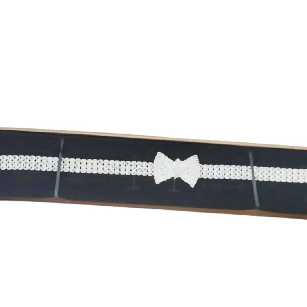 Verstelbare Vlinderhalsband en Halsband Set Stijlvol Roségouden Karabijnsluiting Duurzaam Metaal - Ruffy