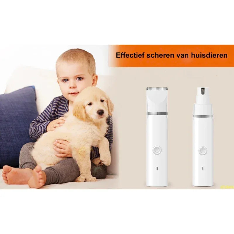 Honden Nagel Schuurapparaat Grinder Geluidsarm Snoerloos Stressvrij - Ruffy