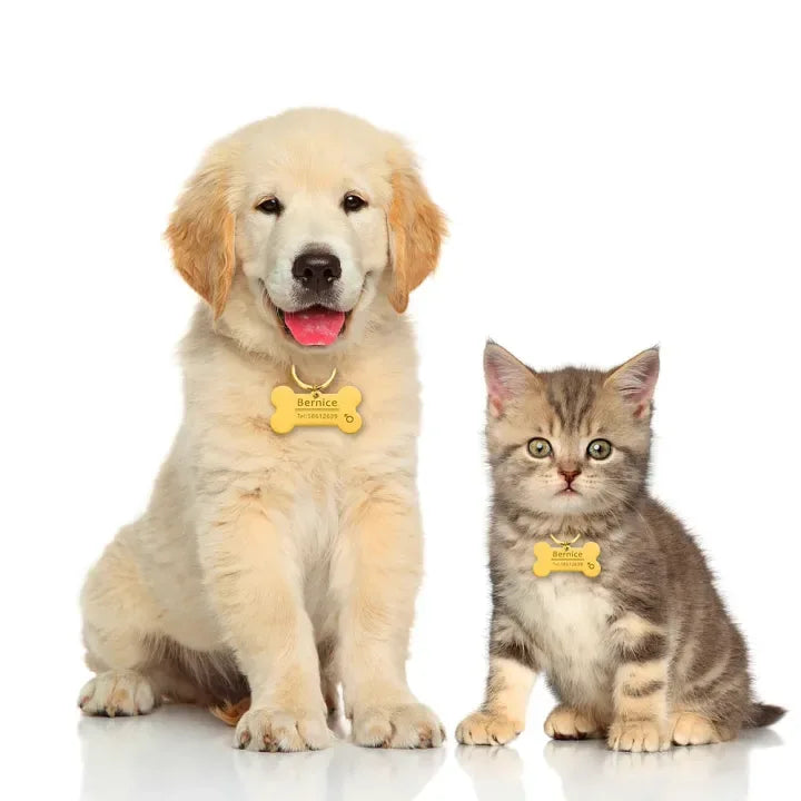 Gepersonaliseerd Gegraveerd Identificatieplaatje Voor Huisdieren - Ruffy