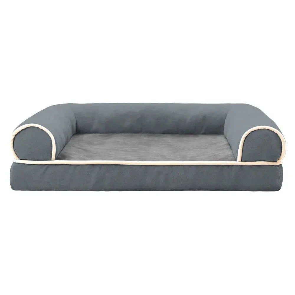 Orthopedisch Hondenkussen | Hoge Ondersteunende Randen | Memory Foam | Wasbare Hoes - Ruffy