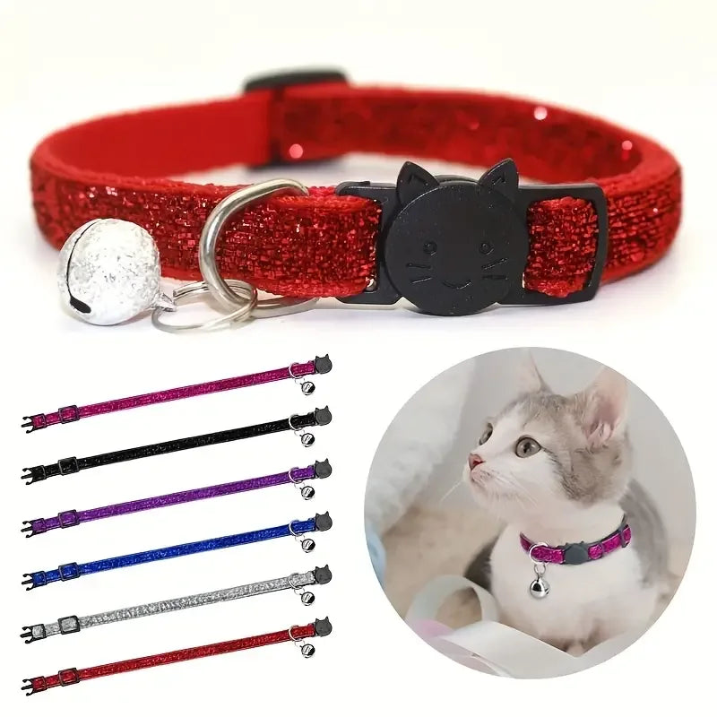 Glitter verstelbare Breakaway veiligheidshalsband voor huisdieren voor honden en katten - Ruffy