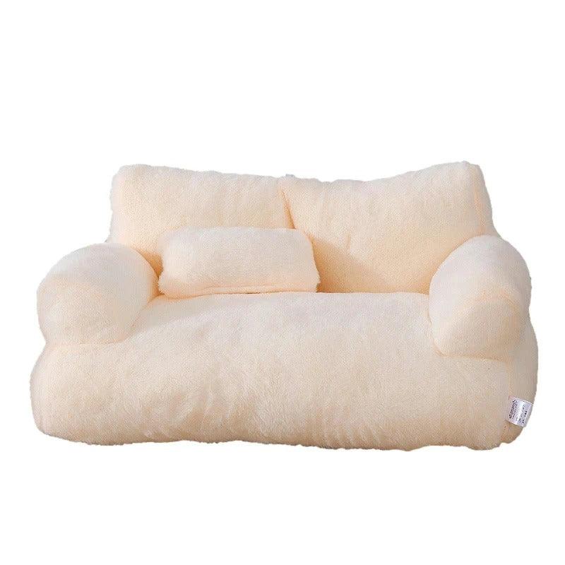 Luxe Pluche Hondenbedbank met Antislip Bodem en Machinewasbare Hoes - Ruffy