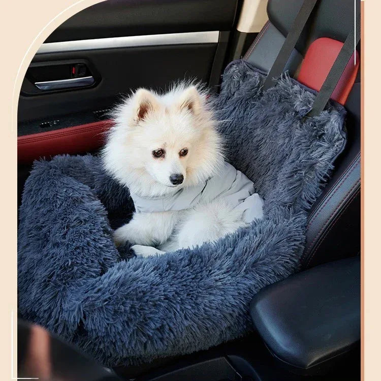 Fluffy Kalmerend Honden Autostoeltje Superzacht Veilig Antislip Gemakkelijk Te Installeren - Ruffy
