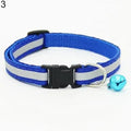 Reflecterende kattenhalsband met veiligheidsgesp, verstelbaar nylon bandje en bel - Ruffy