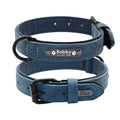 Aangepaste ID Lederen Hondenhalsband - Ruffy