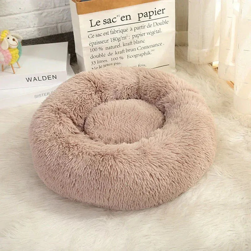 Donut Kattenbed Pluche Comfort Ondersteunend Design Machinewasbaar Beschikbaar in XS tot XL - Ruffy