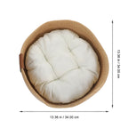 Ademend rieten koelbed voor katten en kleine honden Nest Ontwerp Duurzaam en milieuvriendelijk 34x34cm - Ruffy