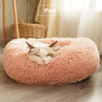 Donut Kattenbed Pluche Comfort Ondersteunend Design Machinewasbaar Beschikbaar in XS tot XL - Ruffy
