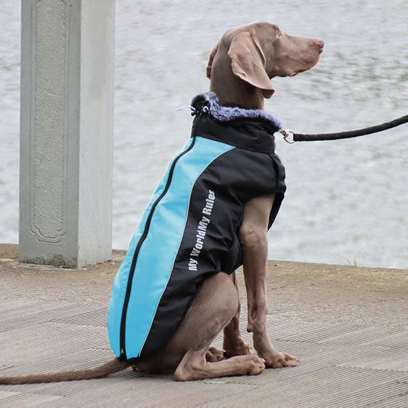 Strakke Gevoerde Waterdichte Hondenjas - Ruffy