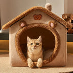 Kattenhuis Pluche Comfort Ruim Duurzaam Elegant Ontwerp Gemakkelijk Schoon te Maken 45x40x45cm - Ruffy