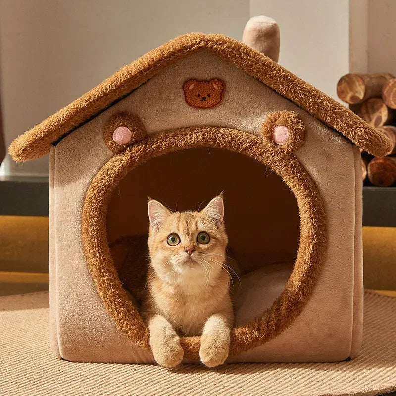 Kattenhuis Pluche Comfort Ruim Duurzaam Elegant Ontwerp Gemakkelijk Schoon te Maken 45x40x45cm - Ruffy