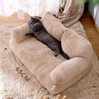Luxe Kattenbed Sofa-Design Pluche Comfort Duurzaam Machinewasbaar Beschikbaar in S en L - Ruffy