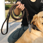 Gevlochten Stevige Honden Riem Van Leer - Ruffy