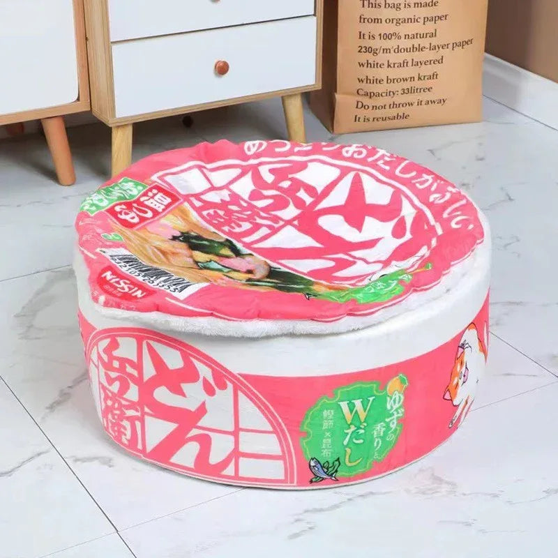 Noedelvormig Kattenbed Pluche Comfort Stijlvol Design Machinewasbaar Beschikbaar in S M L XL - Ruffy