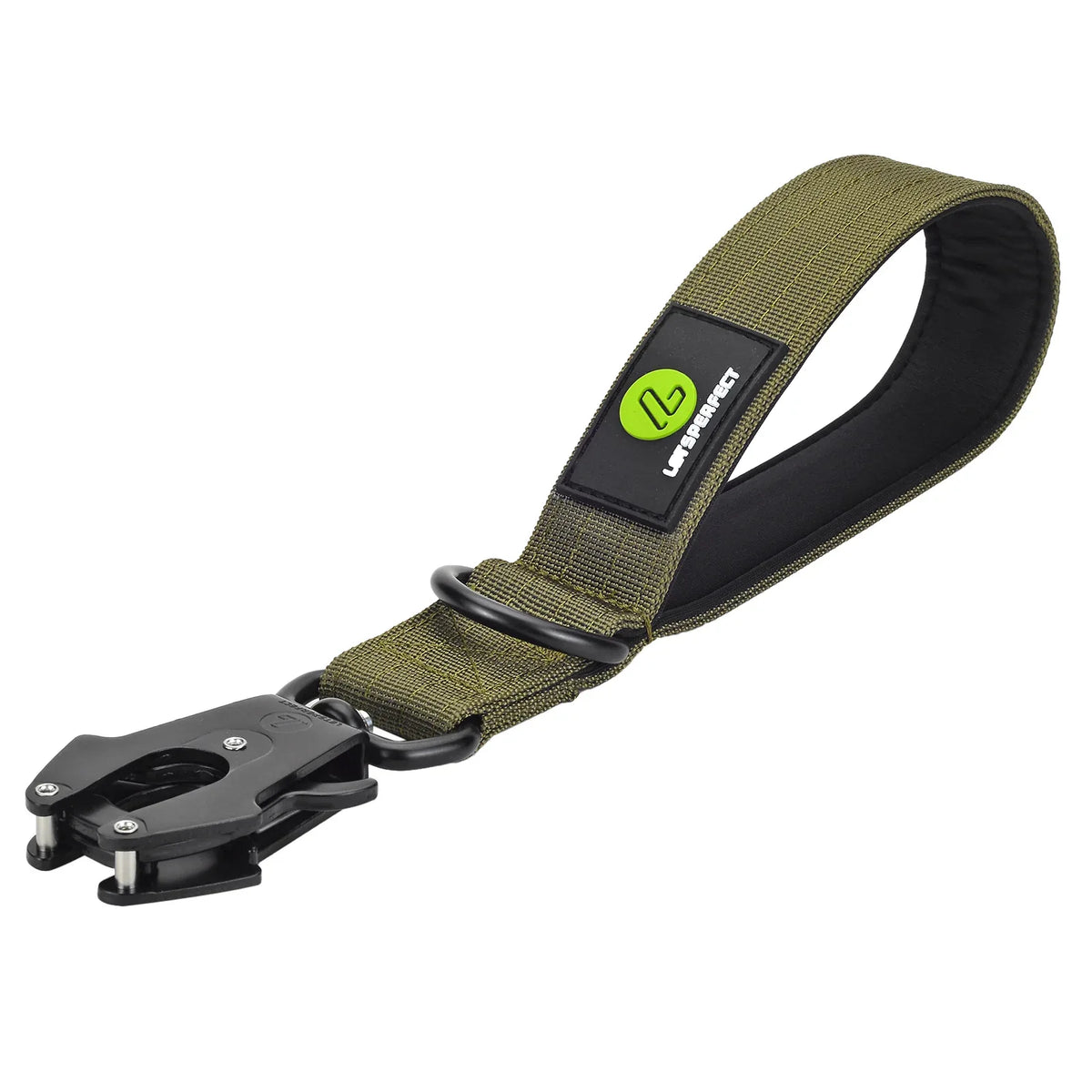 Hondenriem Korte Lengte Militaire Nylon Duurzaam Verbeterde Controle Beschikbaar in Grijs Zwart Rood Groen - Ruffy