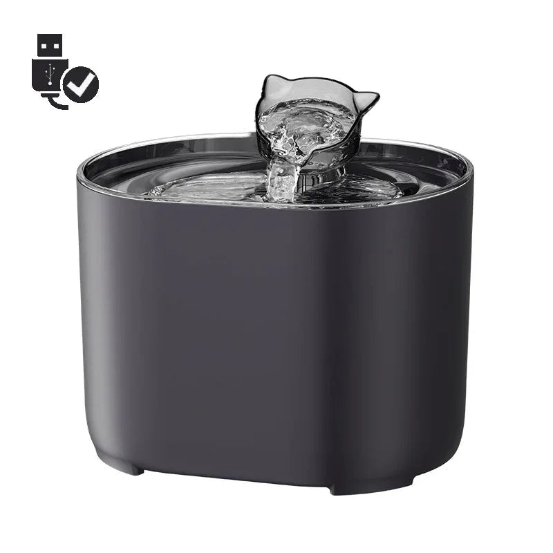 USB Elektrische Kattenwaterfontein Met Autofilter Geluidloos Recirculerend Water Verbeterde Hydratatie Hygiëne - Ruffy
