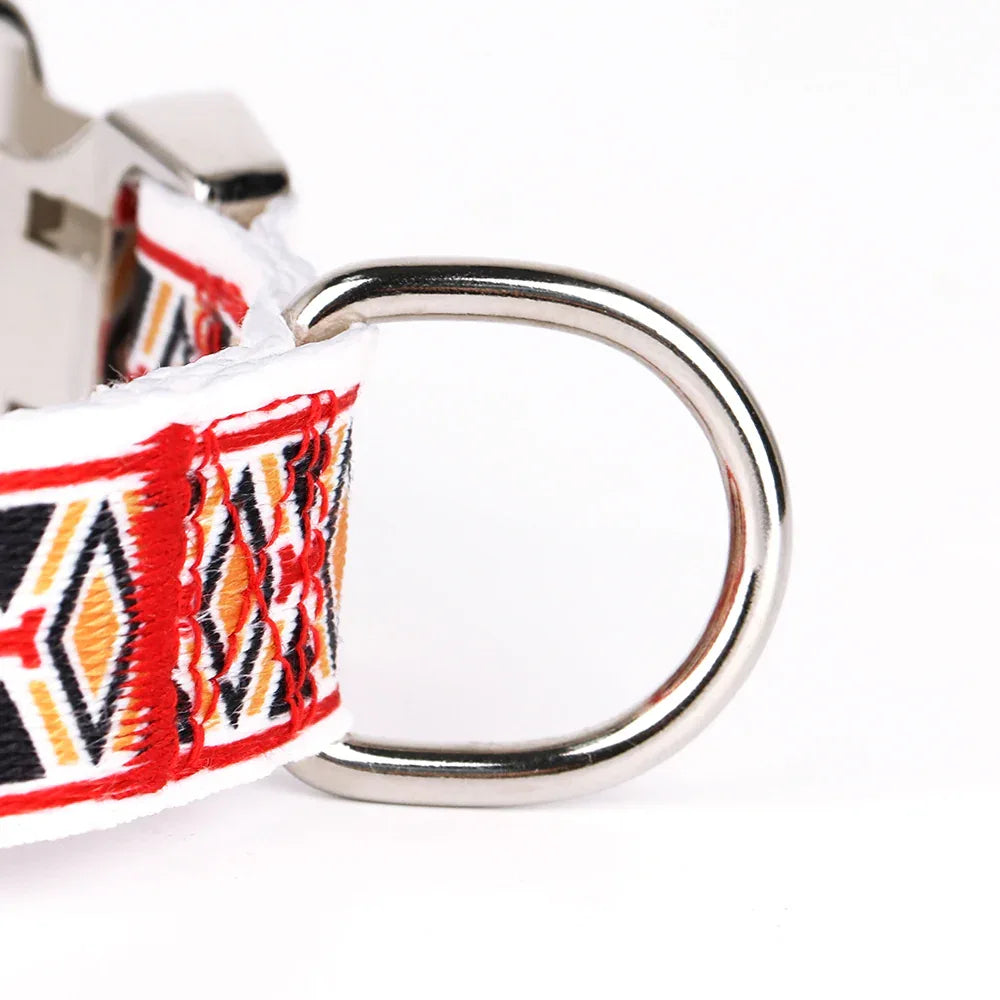 Gepersonaliseerde nylon halsband met snelsluiting. Duurzaam verstelbaar ontwerp voor veiligheid en comfort - Ruffy