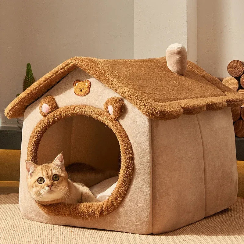 Kattenhuis Pluche Comfort Ruim Duurzaam Elegant Ontwerp Gemakkelijk Schoon te Maken 45x40x45cm - Ruffy