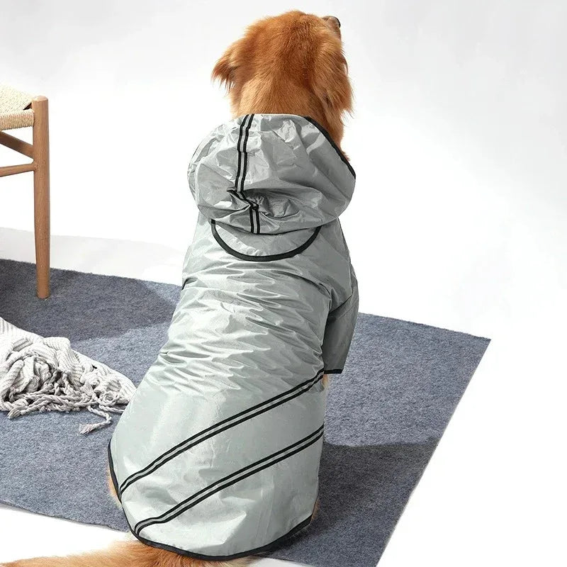 Idepet Regenjas Voor Honden – Waterdicht, Winddicht, Met Capuchon & Reflecterende Strips – Voor Kleine, Middelgrote & Grote Honden