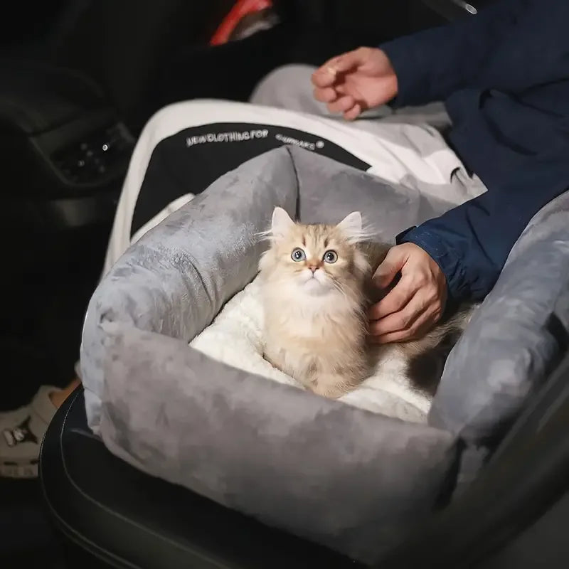 Pluche Honden Autostoelverhoger Comfortabel en Veilig met Machinewasbare Hoes - Ruffy