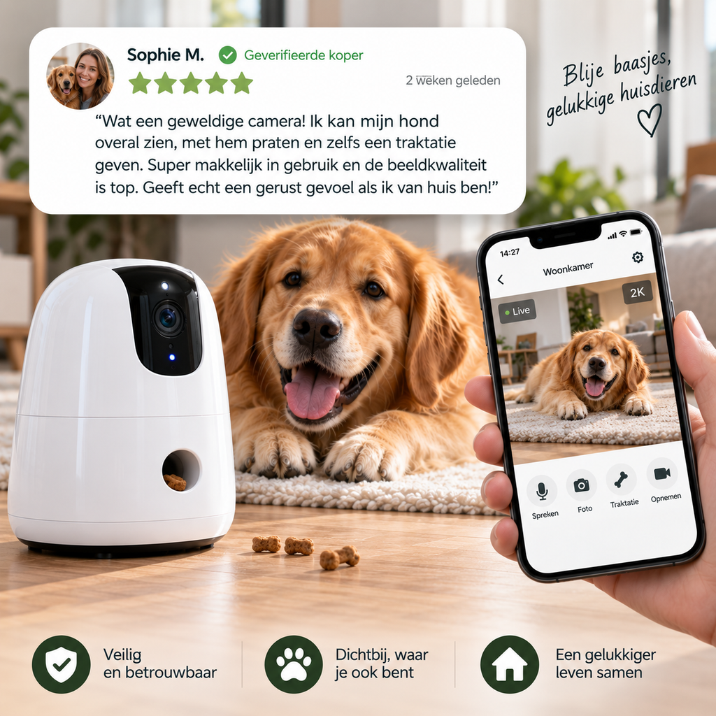 Watch&Treat™ 360° Huisdiercamera