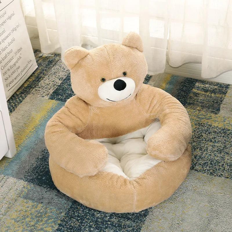 Knus Hondenbed Berenknuffel Design Warm Ondersteunend Gemakkelijk Schoon te Maken Beschikbaar in 46cm - Ruffy