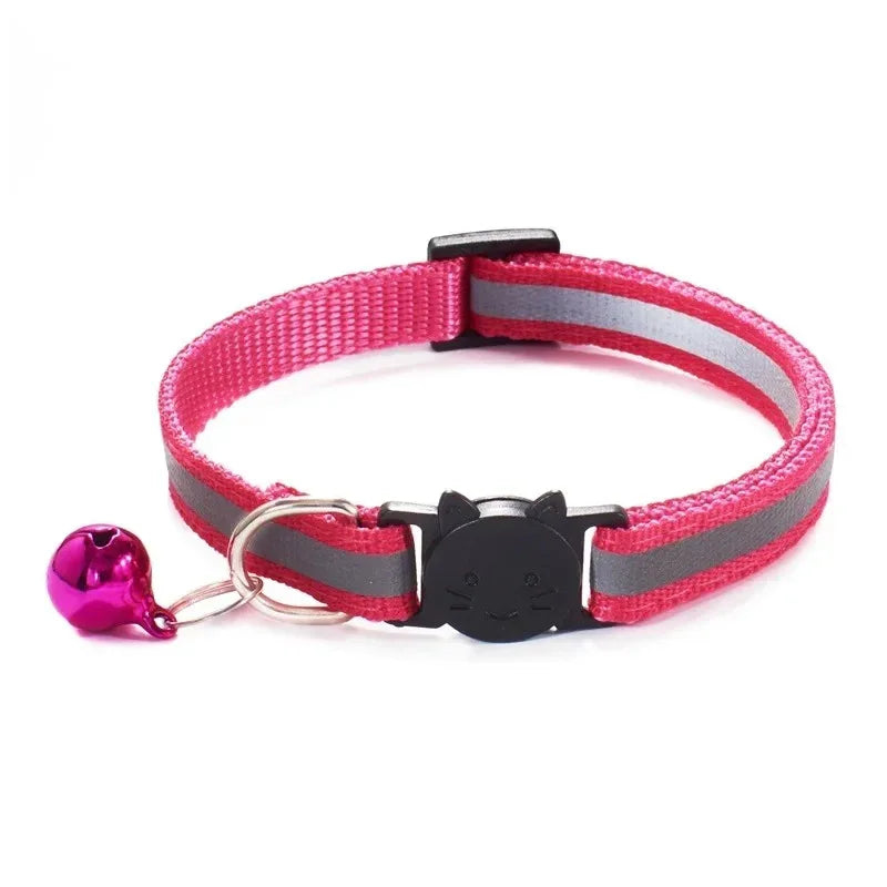 Reflecterende Kattenhalsband met Veiligheids Breakaway Lichtgewicht Verstelbare Pasvorm 19-32cm Nylon - Ruffy