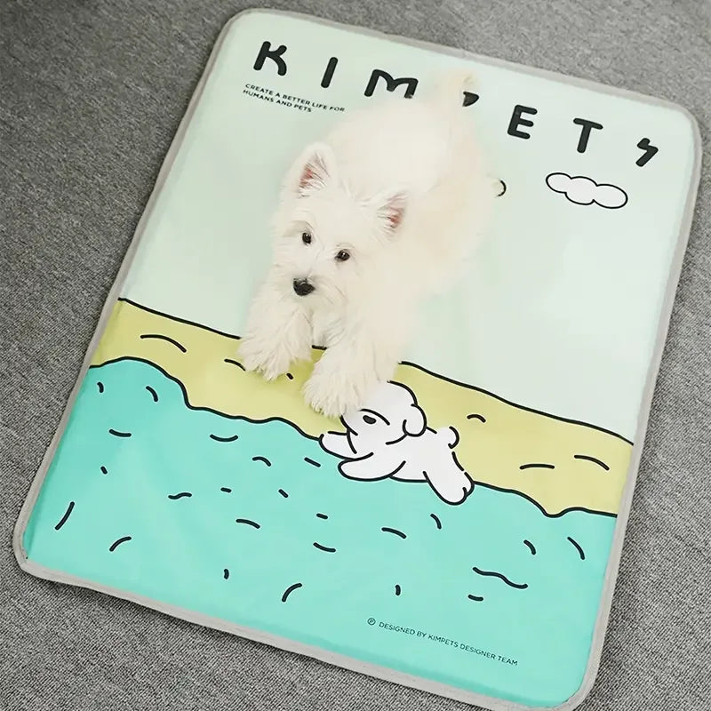 Koelmat Voor Honden Direct Verkoelend Anti-Slip Draagbaar Duurzaam Gemakkelijk Schoon Te Maken Voor Warme Dagen - Ruffy