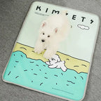 Koelmat Voor Honden Direct Verkoelend Anti-Slip Draagbaar Duurzaam Gemakkelijk Schoon Te Maken Voor Warme Dagen - Ruffy