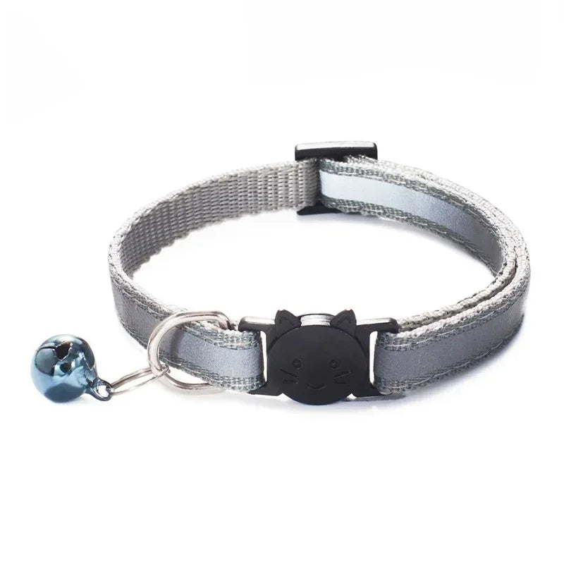 Reflecterende Kattenhalsband met Veiligheids Breakaway Lichtgewicht Verstelbare Pasvorm 19-32cm Nylon - Ruffy