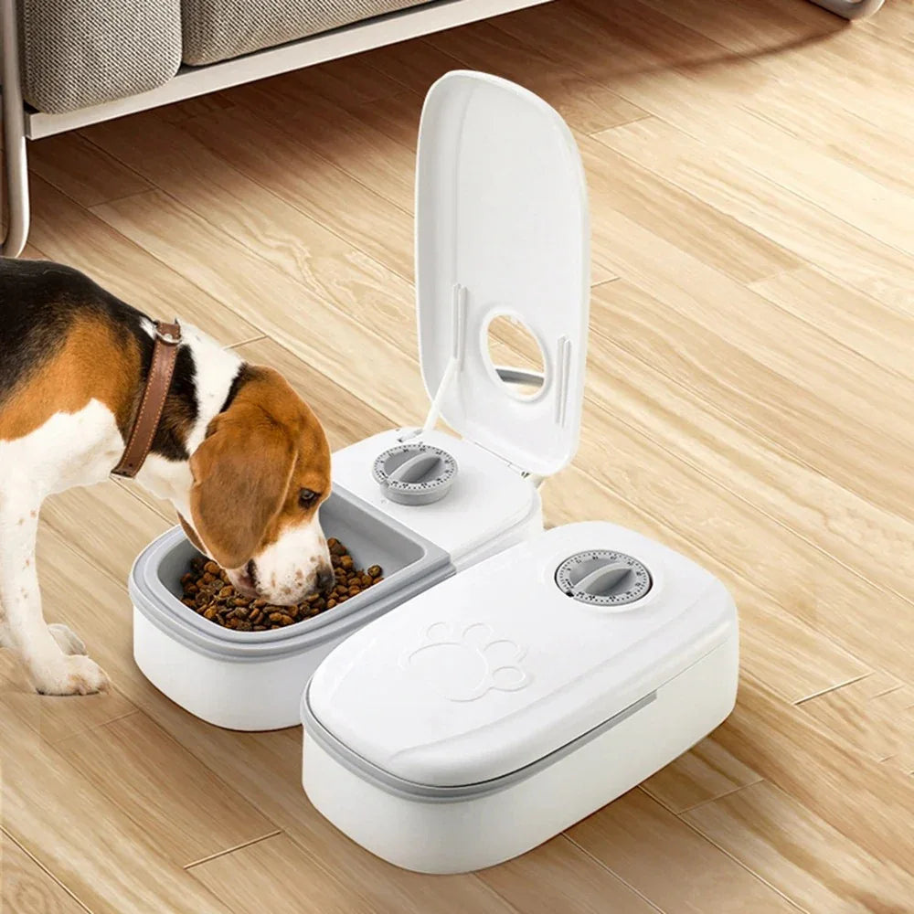Automatische Voederbak Voor Huisdieren Met Portiecontrole Consistente Maaltijden Stressvrij Modern Ontwerp Enkel of Dubbel - Ruffy