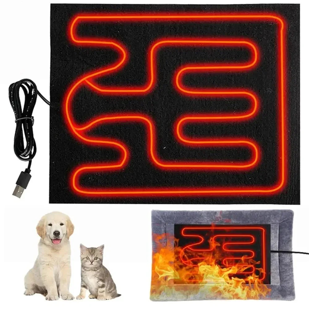 Verwarmings Mat Voor huisdieren Met USB-aansluiting - Ruffy