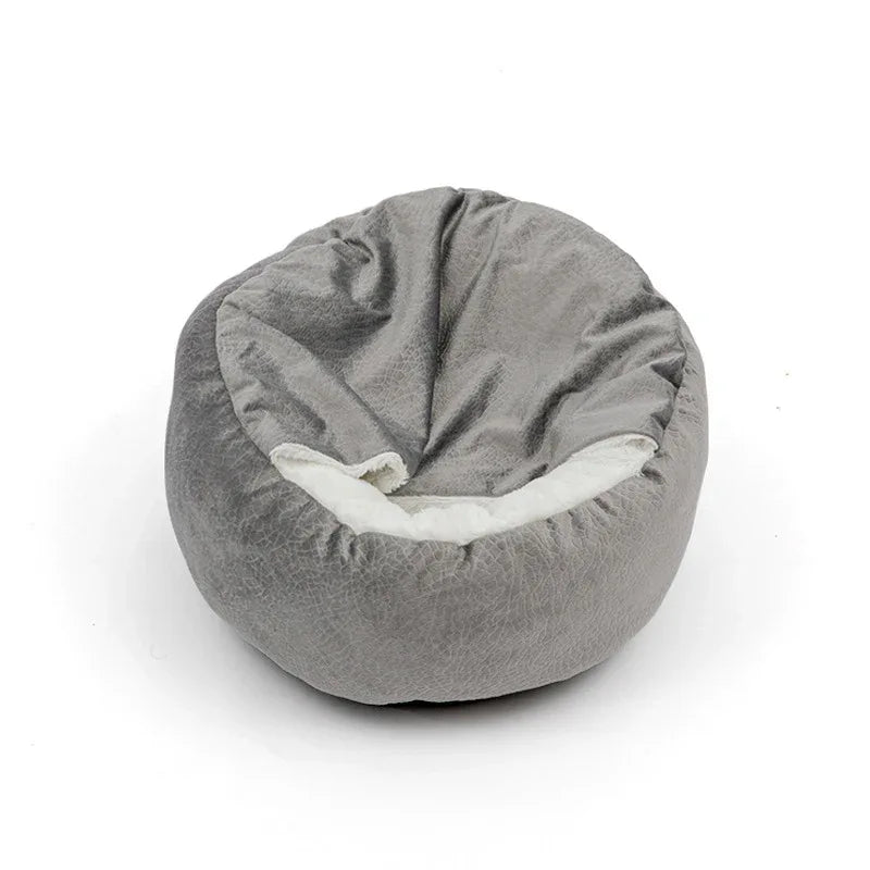 Orthopedisch Donut honden bed Met Kap Deken Om Weg Te Kruipen - Ruffy