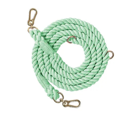 Luxe Gevlochten Touw Kleur Hondenriem - Ruffy