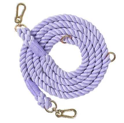 Luxe Gevlochten Touw Kleur Hondenriem - Ruffy