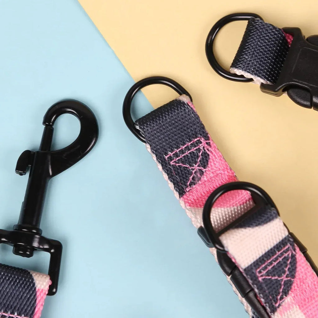 Stijlvolle Harnasset Geometrisch Patroon Duurzaam Ergonomisch Ontwerp Veilig Comfortabel Nylon - Ruffy