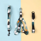 Stijlvolle Harnasset Geometrisch Patroon Duurzaam Ergonomisch Ontwerp Veilig Comfortabel Nylon - Ruffy