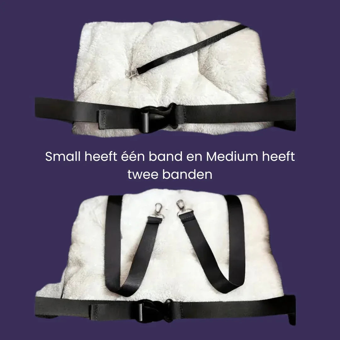 Pluche Honden Autostoelverhoger Comfortabel en Veilig met Machinewasbare Hoes - Ruffy