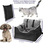 Afneembare Zitting Voor Honden Veilig Comfortabel Wasbaar Beschermt Auto Tegen Vuil en Haar Voor Autoritten - Ruffy