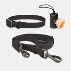 Stijlvolle Halsband-Wandelset voor Honden - Verstelbare Riem Halsband en Poepzakhouder - Ruffy